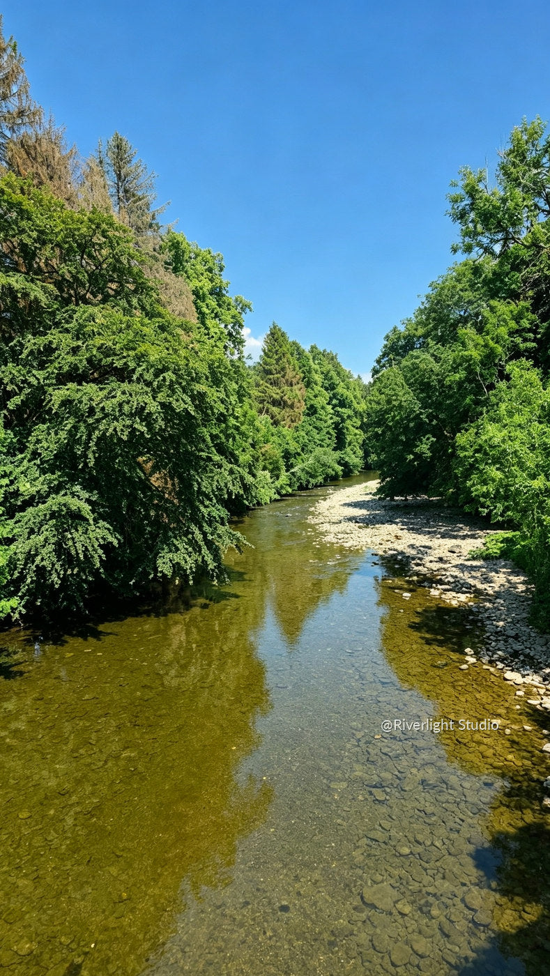 River of Summer Light — wooded Scottish river preview, @Riverlight Studio